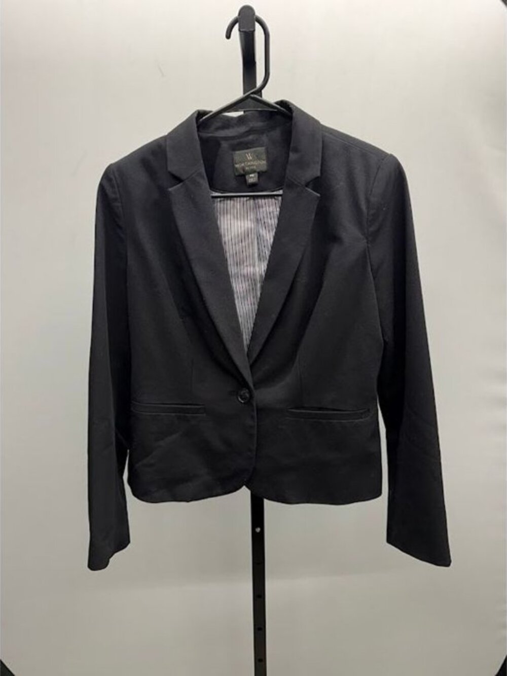 Worthington Petite Black Single Button Blazer